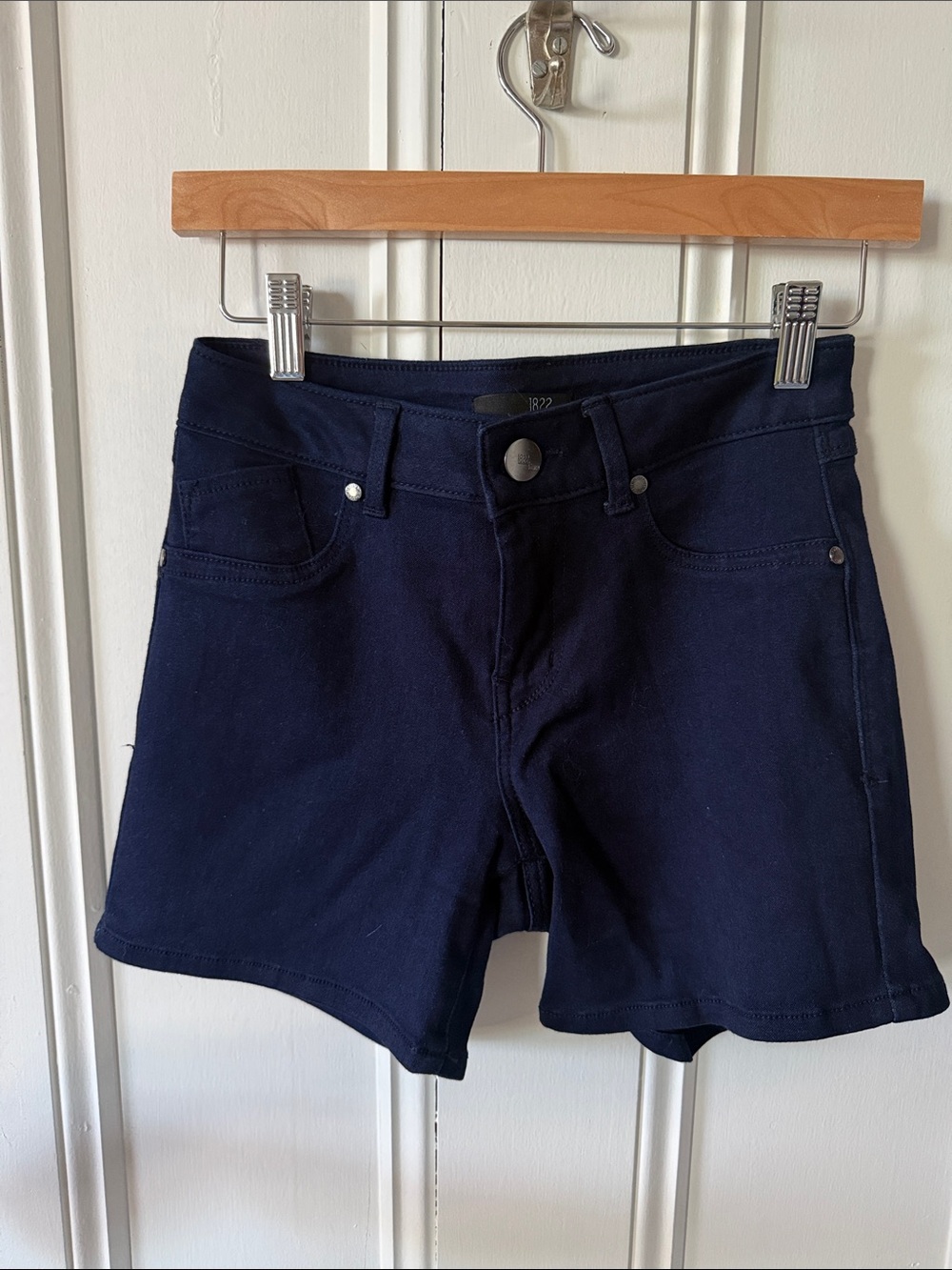 1822 Denim Navy High-Rise Jean Shorts